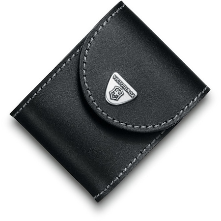 Swiss Army Brands 2024 Victorinox 33269 Swisschamp Xavt Pouch Black Leather VIC-4.0521.XAVT-X1